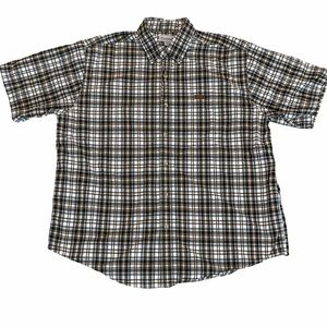 CARHARTT Plaid Short Sleeve Button Up Shirt XL